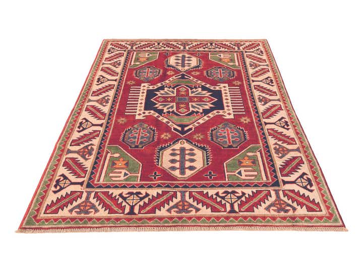 3' 11 x 5' 10 Hand Knotted Kazak Rug