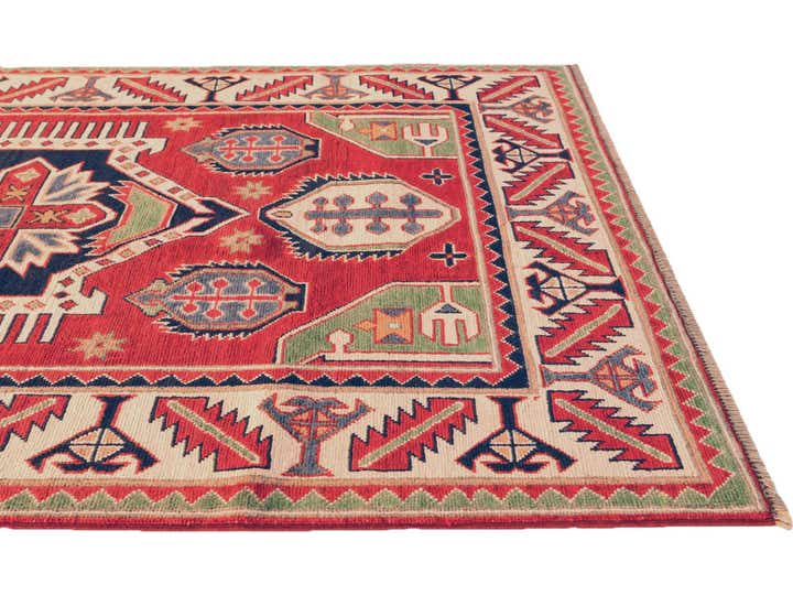 3' 11 x 5' 10 Hand Knotted Kazak Rug