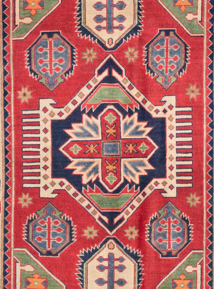 3' 11 x 5' 10 Hand Knotted Kazak Rug