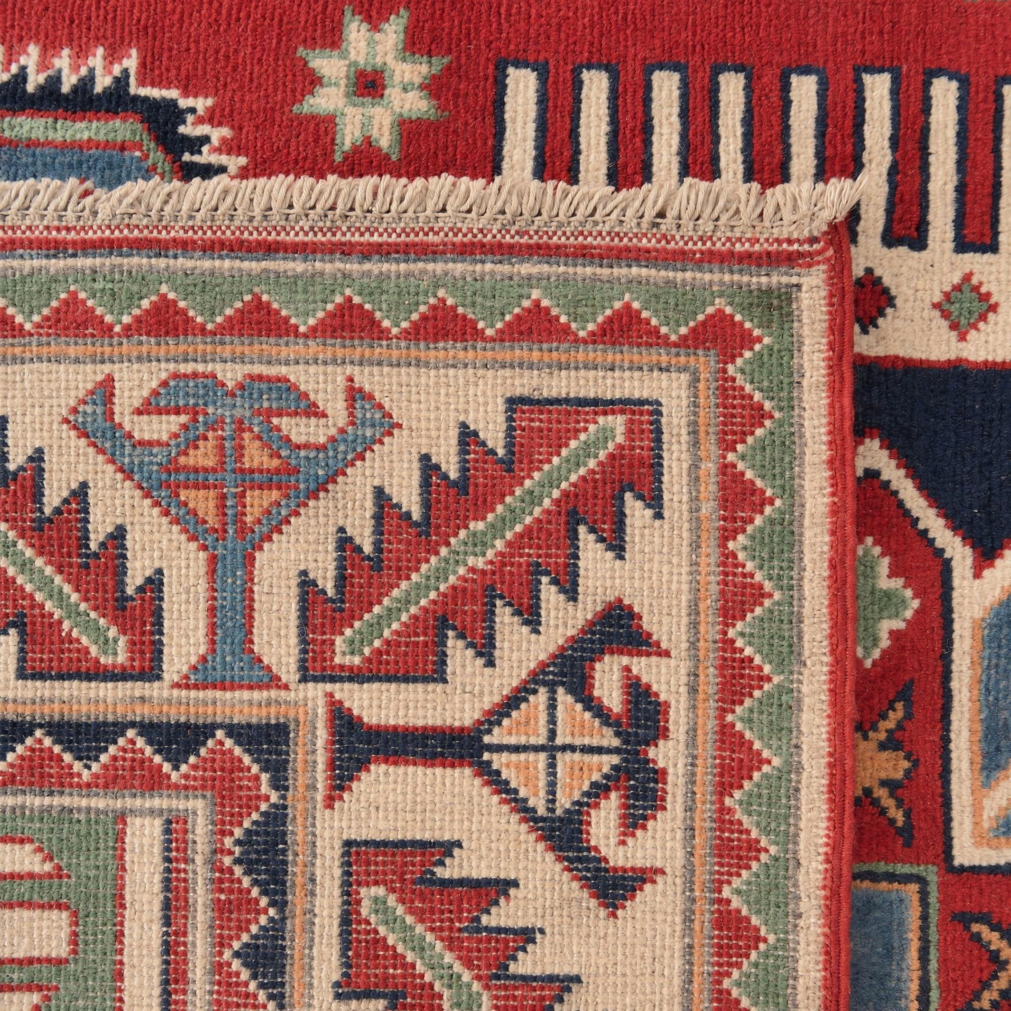 120cm x 180cm Handgeknüpft Kazak Teppich