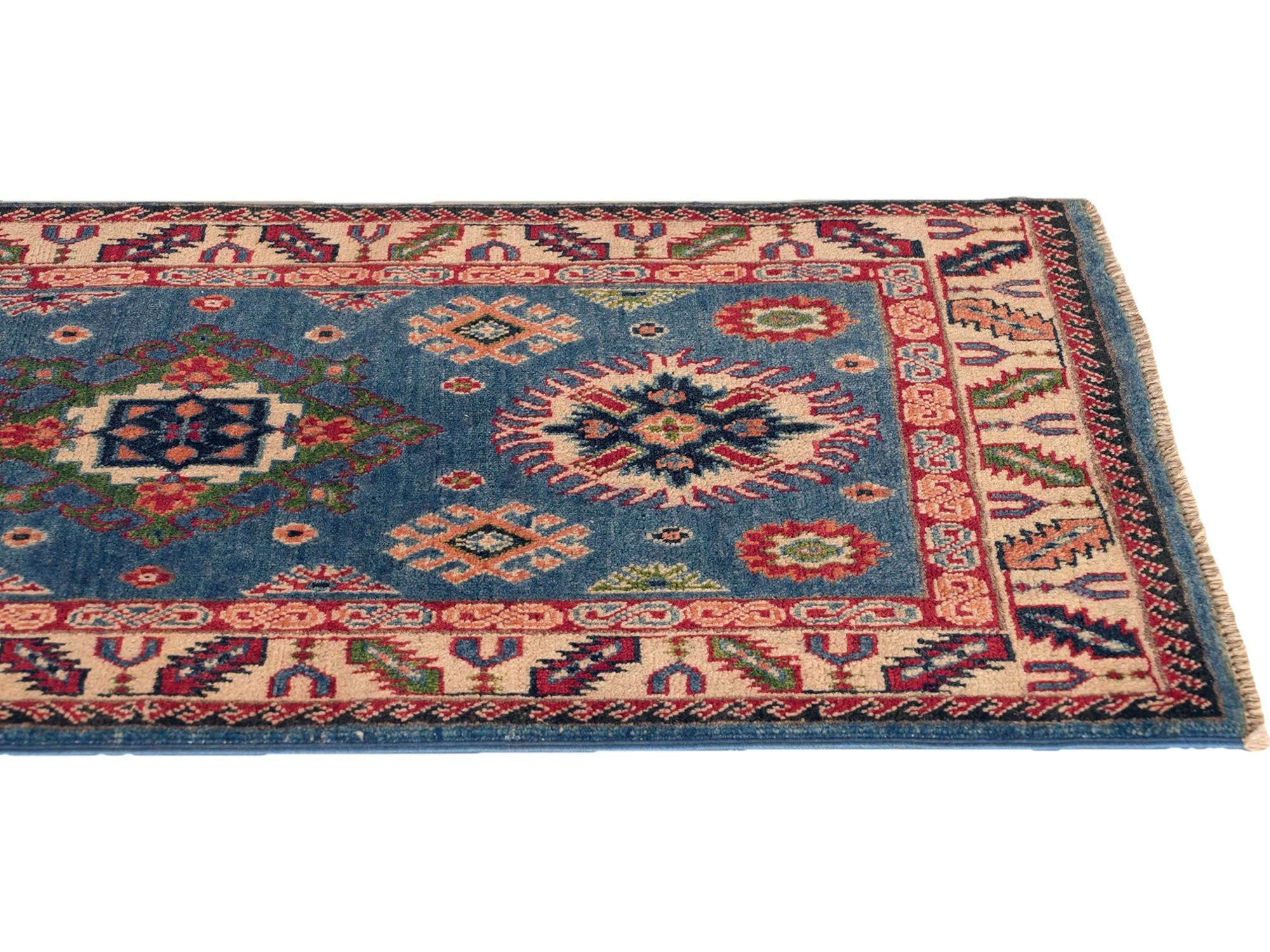 Detail image 6 of 10: 2' 7 x 4' 2 Hand Knotted Kazak Rug