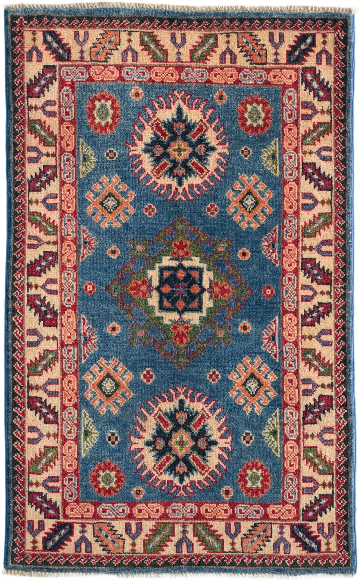 Detail image 2 of 10: 2' 7 x 4' 2 Hand Knotted Kazak Rug