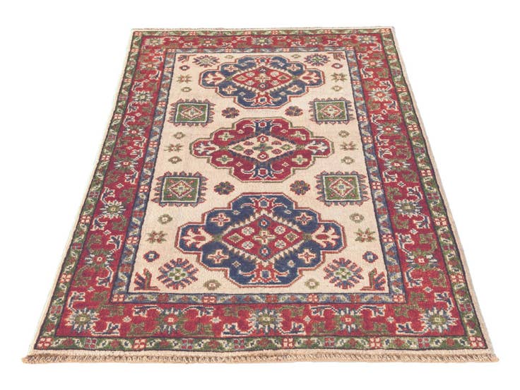 Detail image of 2' 6 x 4' 2 Hand Knotted Kazak Rug