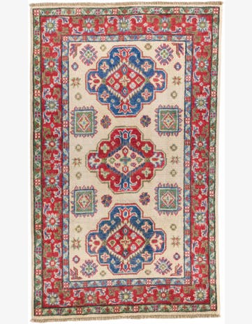 2' 6 x 4' 2 Hand Knotted Kazak Rug