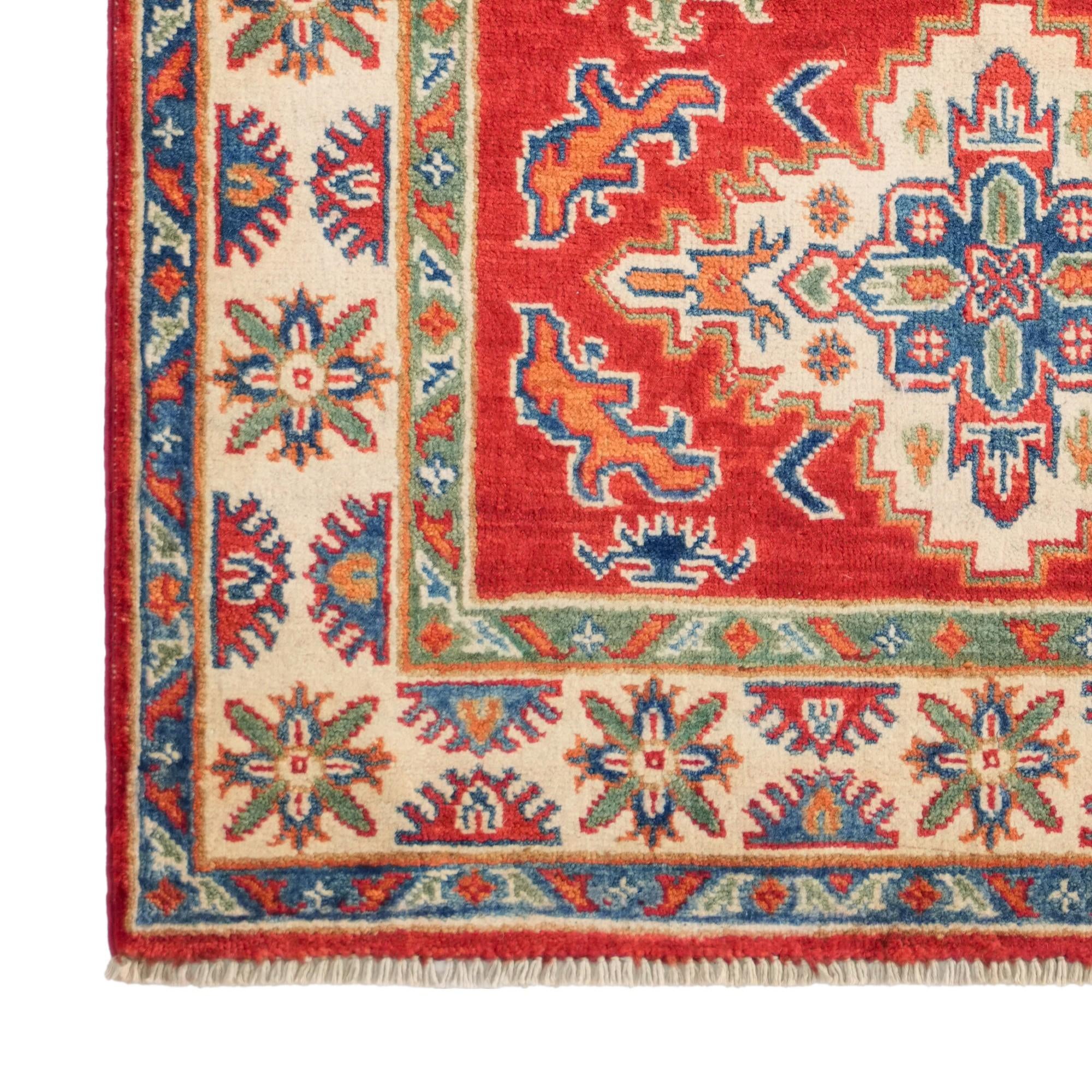 100cm x 150cm Hand Knotted Kazak Rug