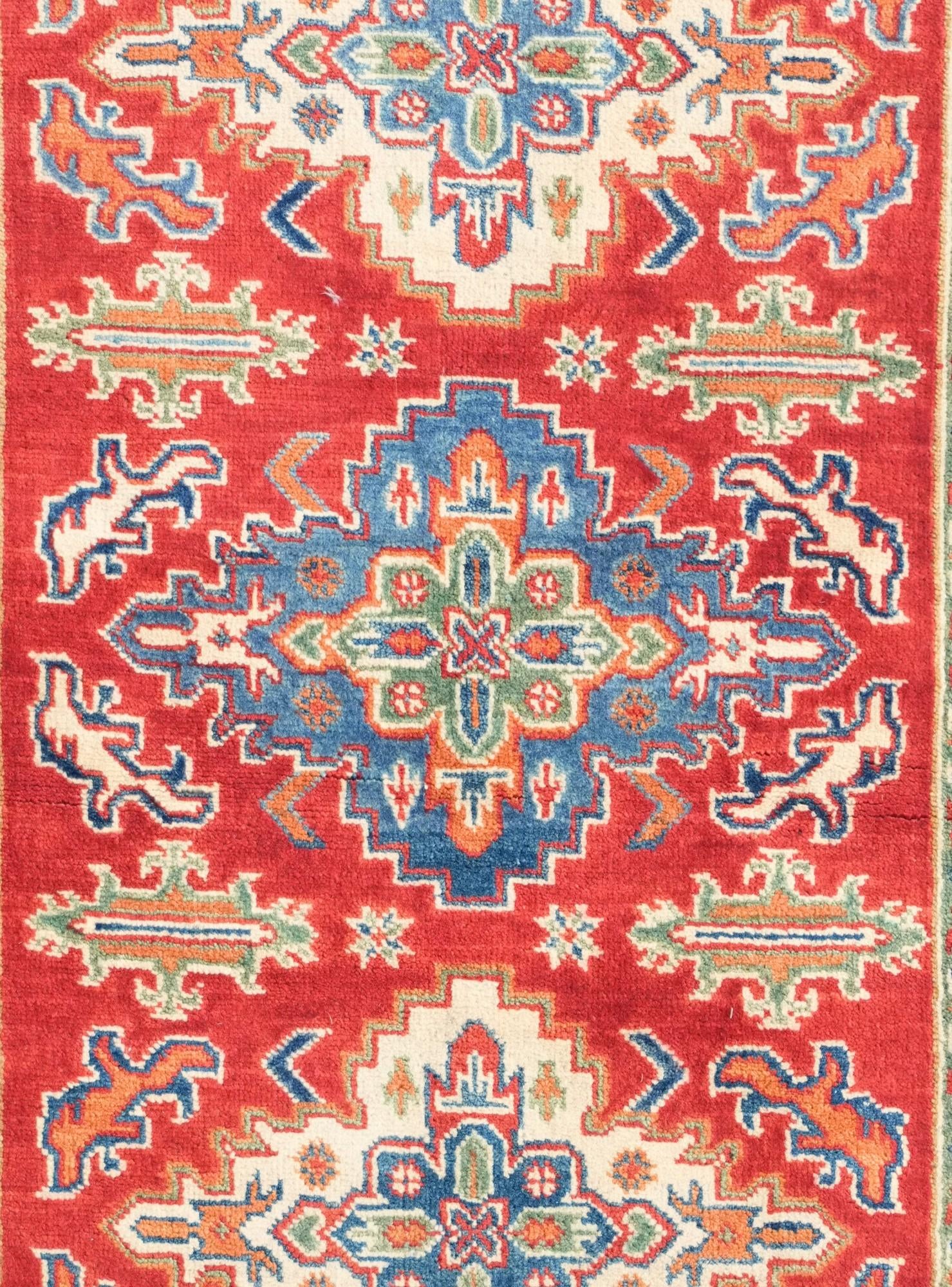 3' 3 x 4' 11 Hand Knotted Kazak Rug