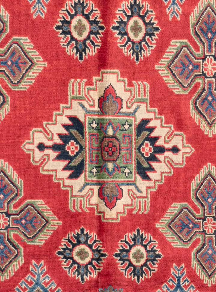 5' 7 x 8' 10 Hand Knotted Kazak Rug