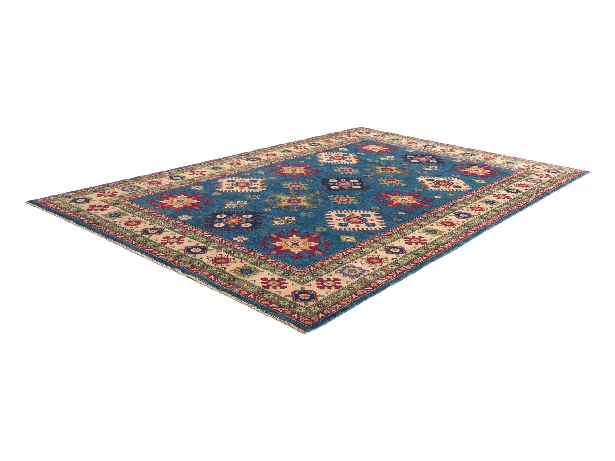 Detail image 4 of 10: 6' 7 x 10' Hand Knotted Kazak Rug