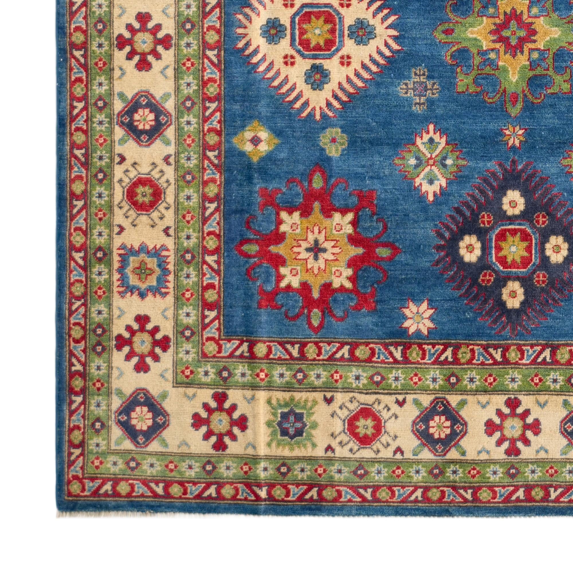 Detail image 7 of 10: 6' 7 x 10' Hand Knotted Kazak Rug