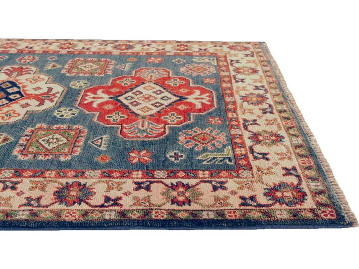 3' 2 x 4' 11 Hand Knotted Kazak Rug
