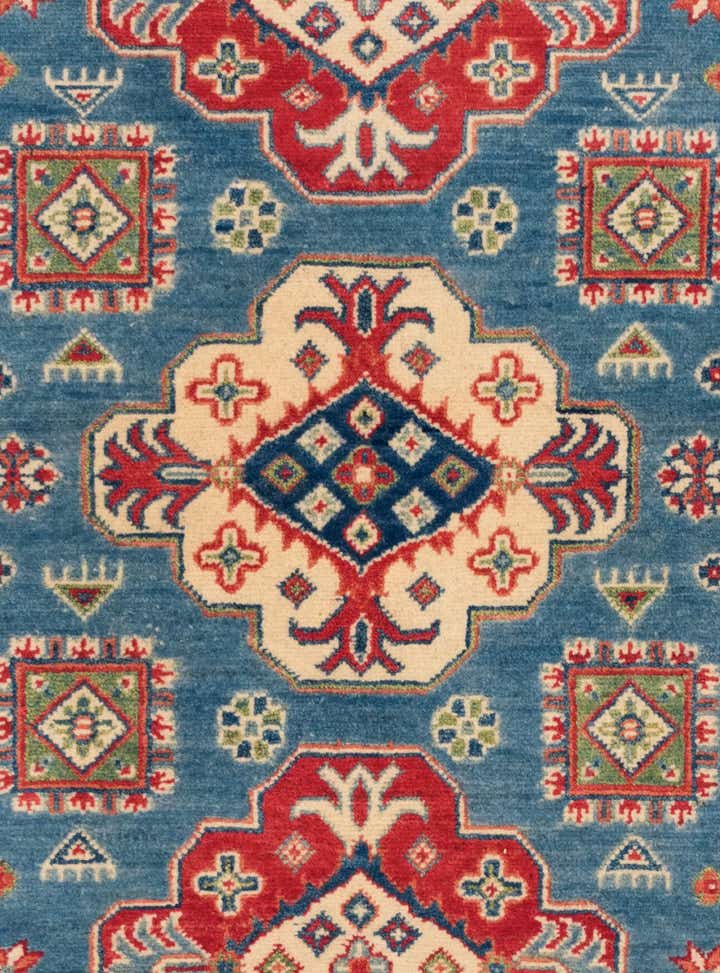 3' 2 x 4' 11 Hand Knotted Kazak Rug