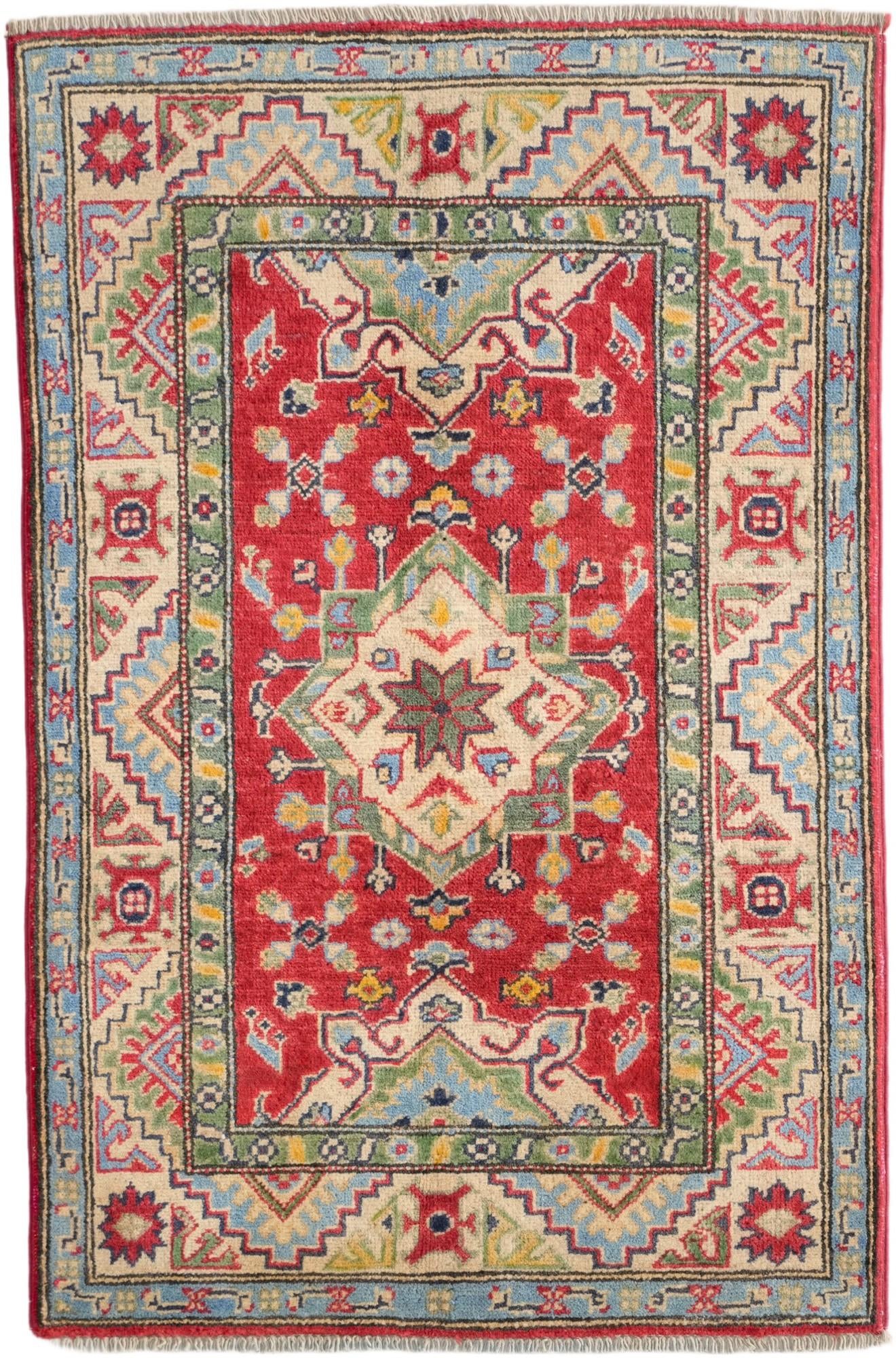 2' 7 x 3' 11 Hand Knotted Kazak Rug