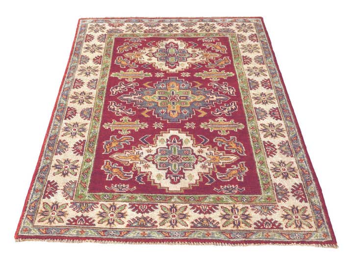 3' 3 x 4' 11 Hand Knotted Kazak Rug