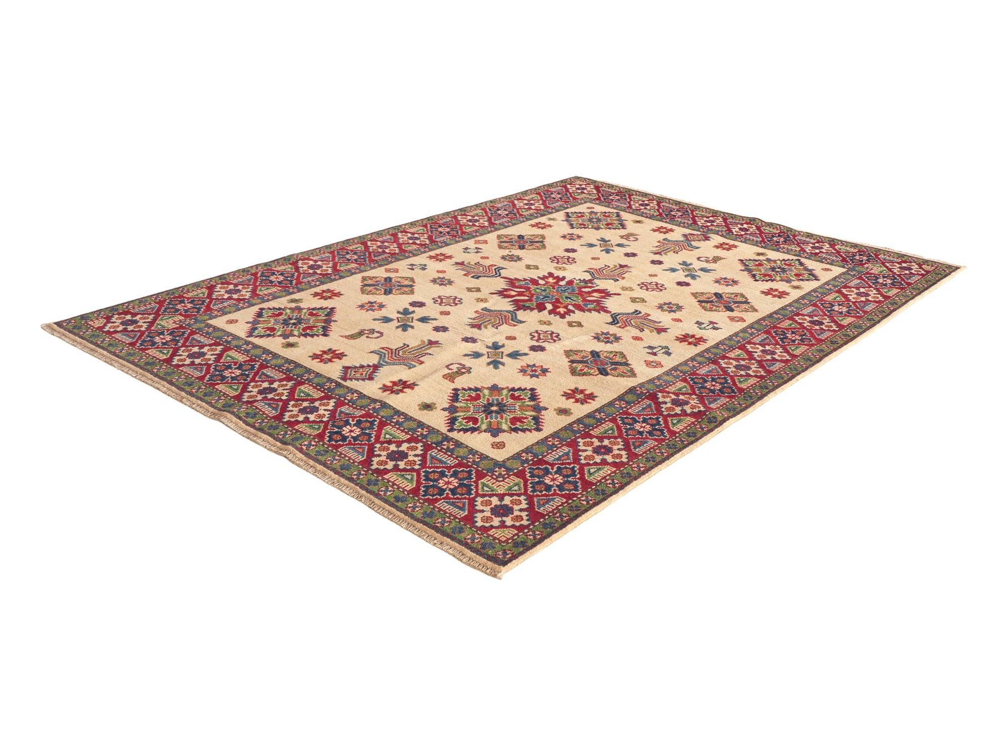 Detail image 4 of 10: 4' 10 x 6' 8 Hand Knotted Kazak Rug