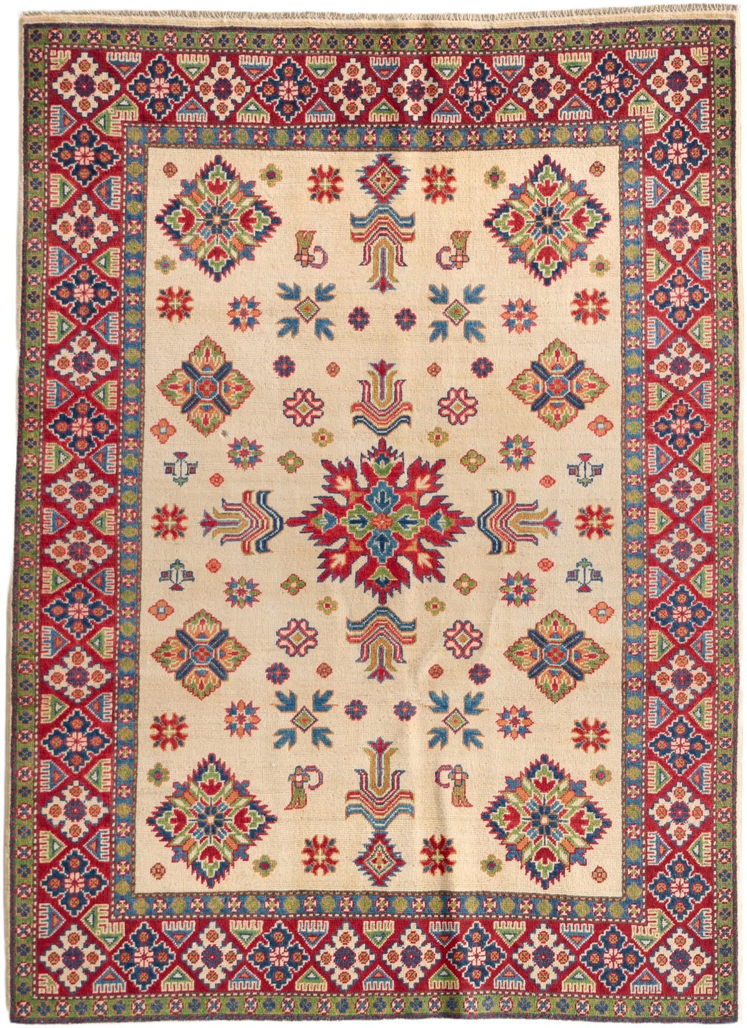 Detail image 2 of 10: 4' 10 x 6' 8 Hand Knotted Kazak Rug