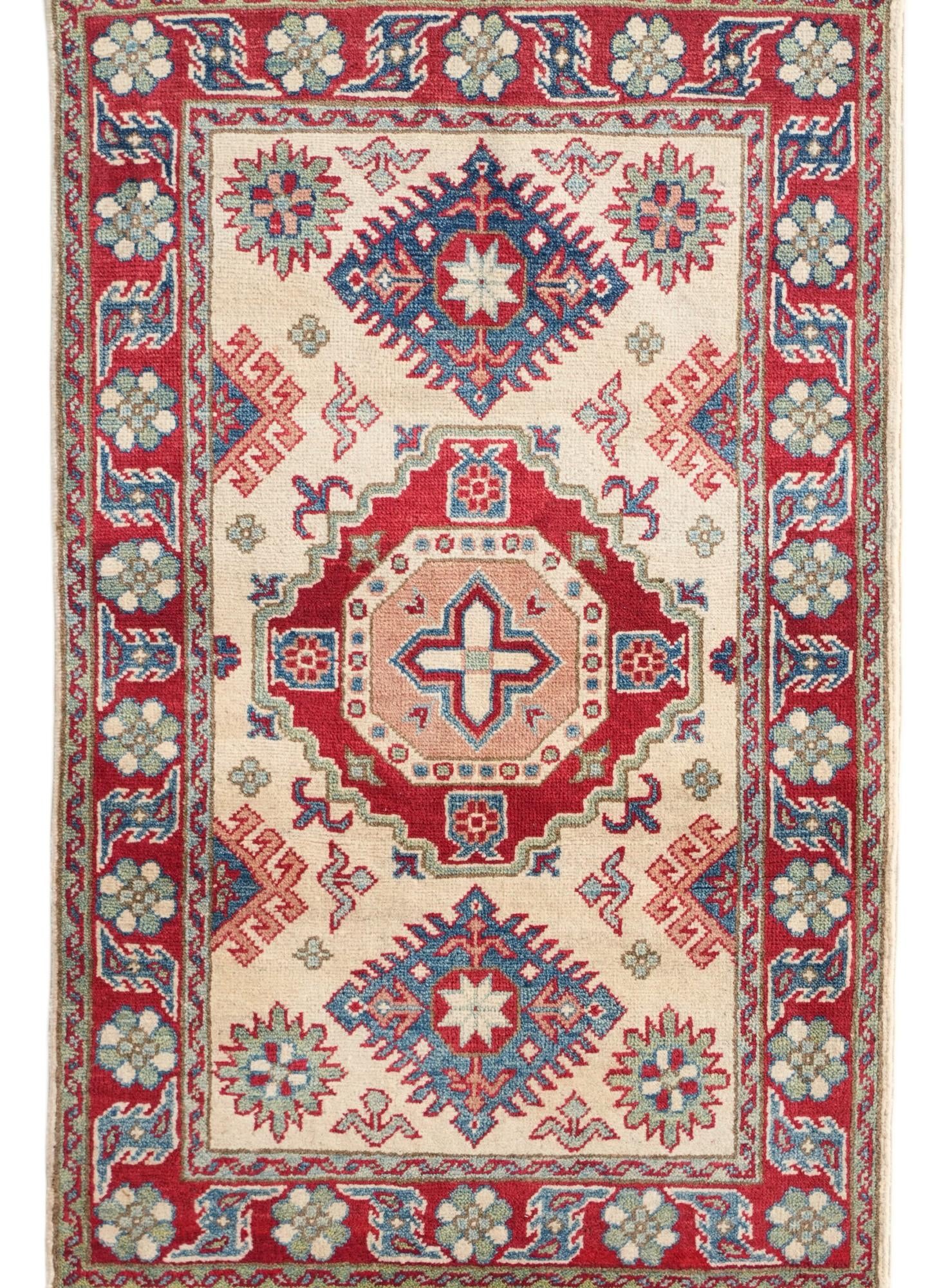 2' 7 x 4' 2 Hand Knotted Kazak Rug