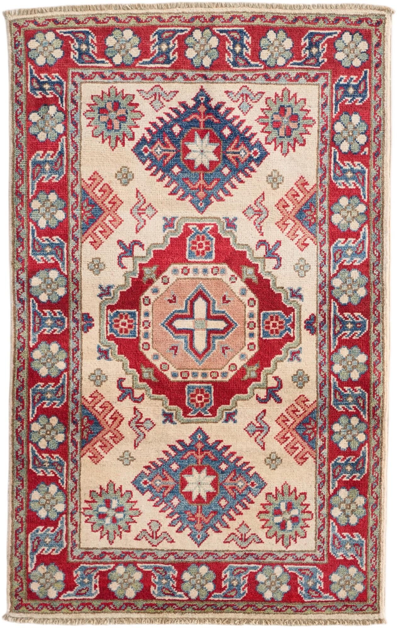2' 7 x 4' 2 Hand Knotted Kazak Rug