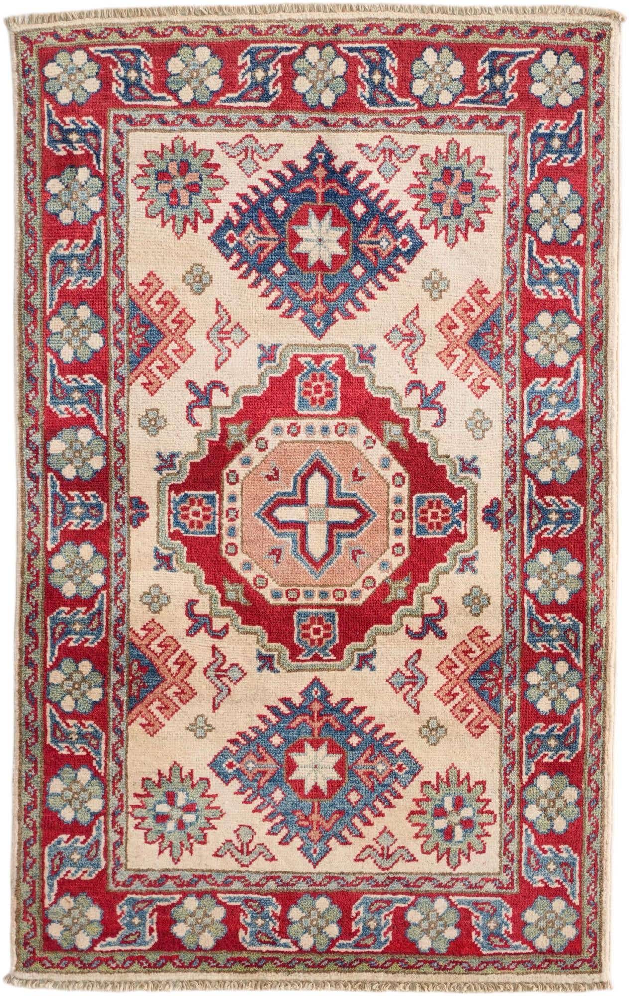 2' 7 x 4' 2 Hand Knotted Kazak Rug