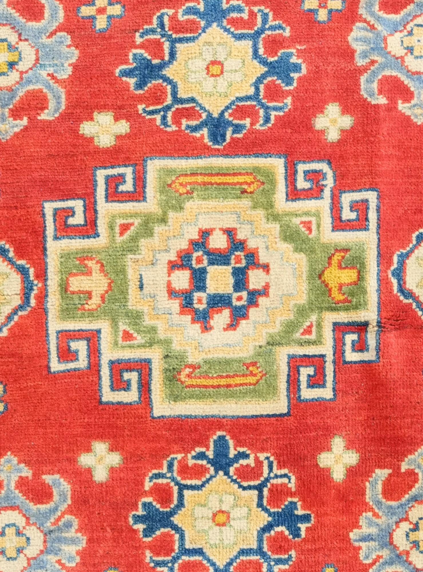 3' 3 x 4' 11 Hand Knotted Kazak Rug