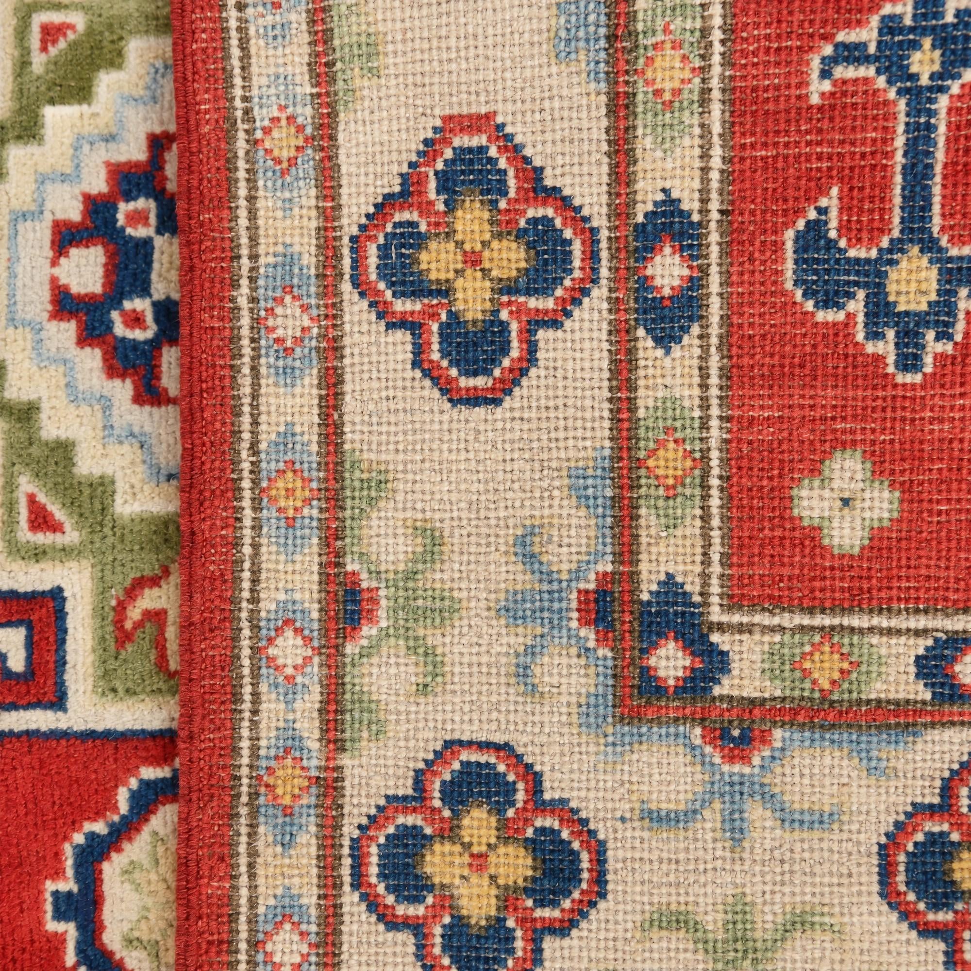 3' 3 x 4' 11 Hand Knotted Kazak Rug