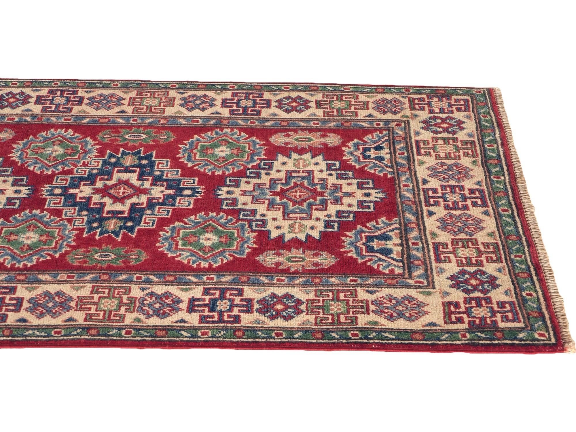 Detail image 6 of 10: 2' 8 x 4' 2 Hand Knotted Kazak Rug