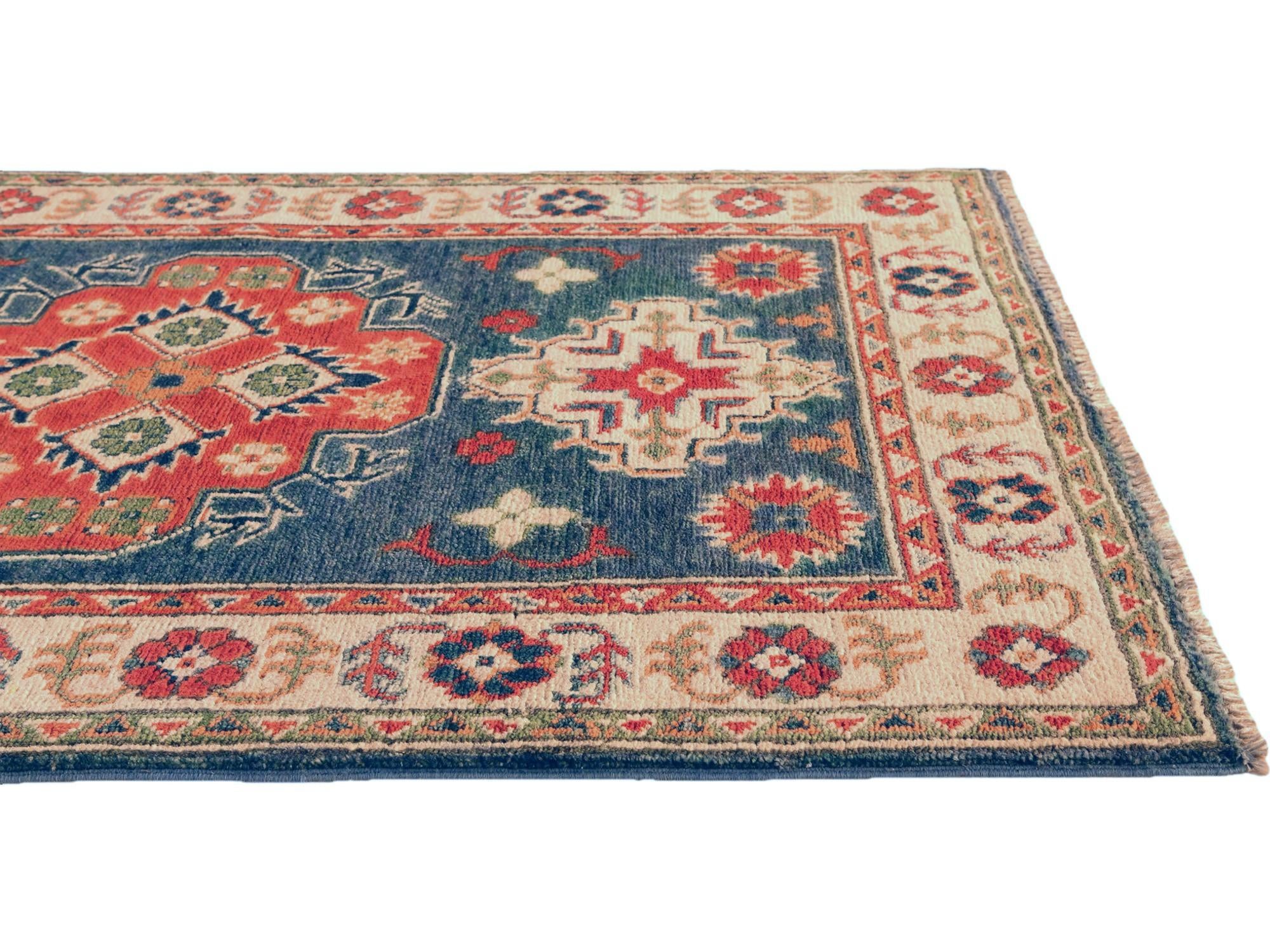 2' 7 x 4' 3 Hand Knotted Kazak Rug
