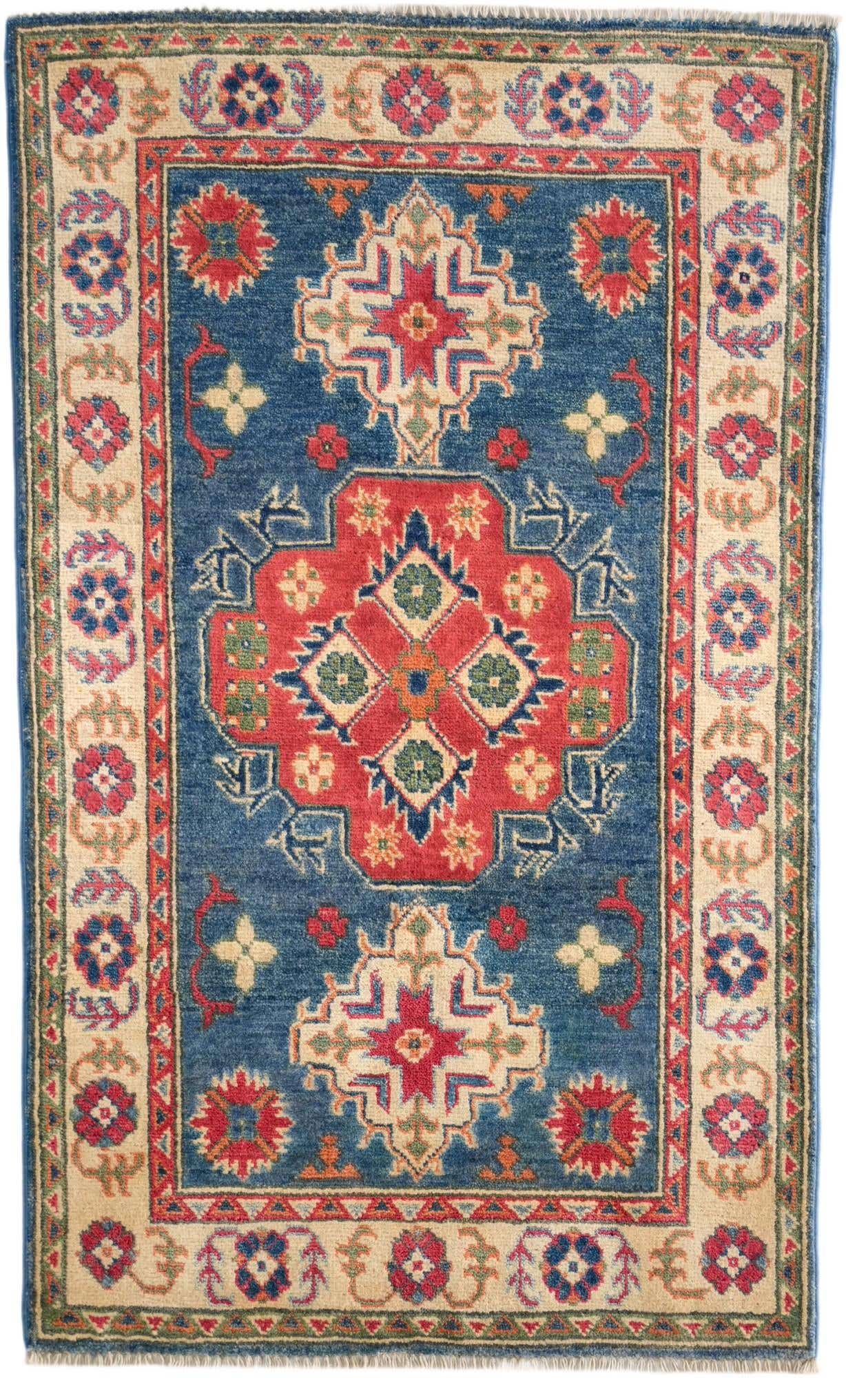 2' 7 x 4' 3 Hand Knotted Kazak Rug
