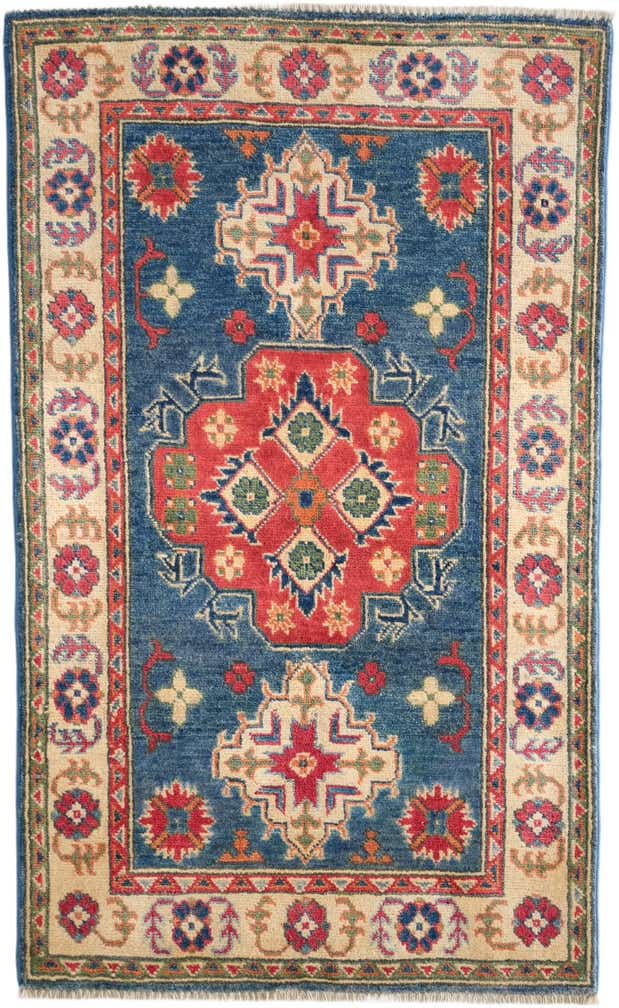 2' 7 x 4' 3 Hand Knotted Kazak Rug