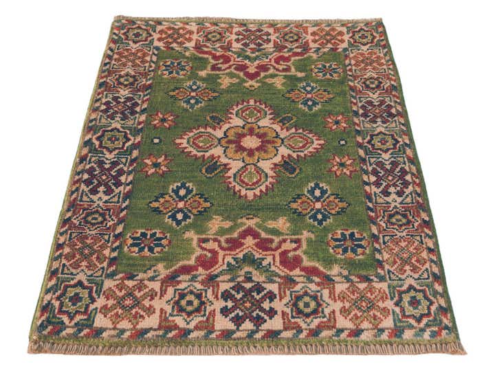 2' x 2' 10 Hand Knotted Kazak Rug