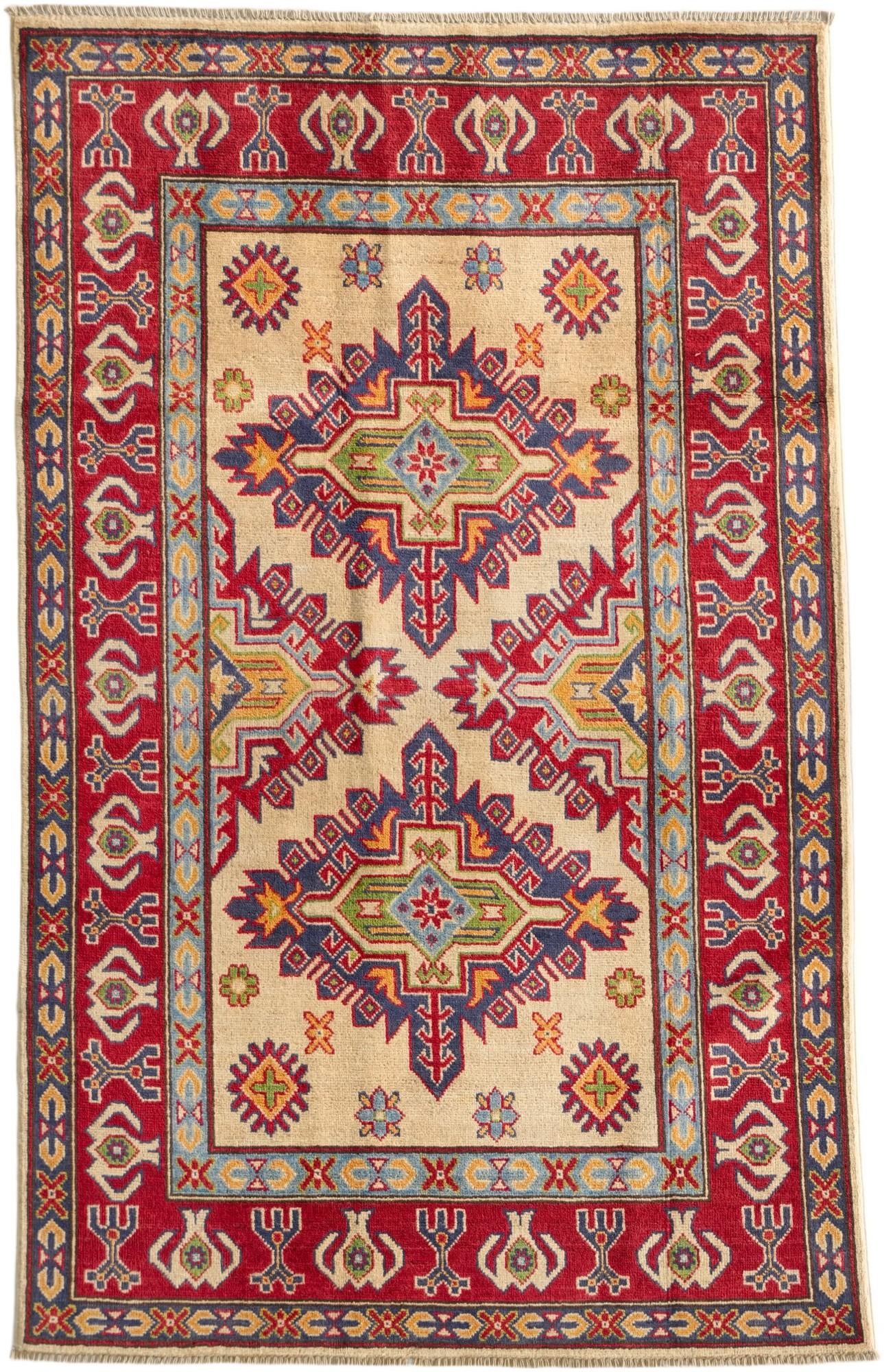 Detail image 2 of 10: 3' 10 x 6' Hand Knotted Kazak Rug