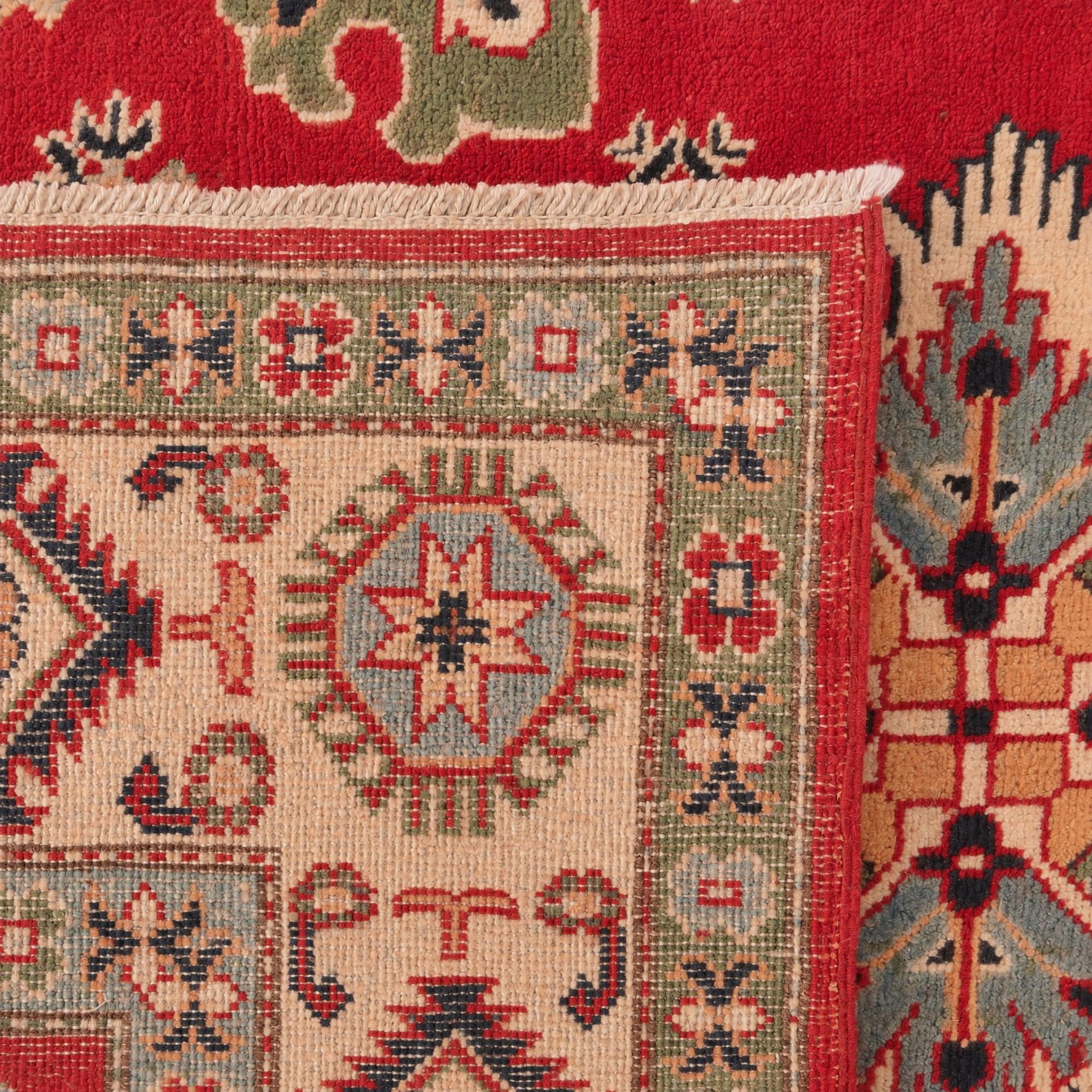 150cm x 195cm Handgeknüpft Kazak Teppich