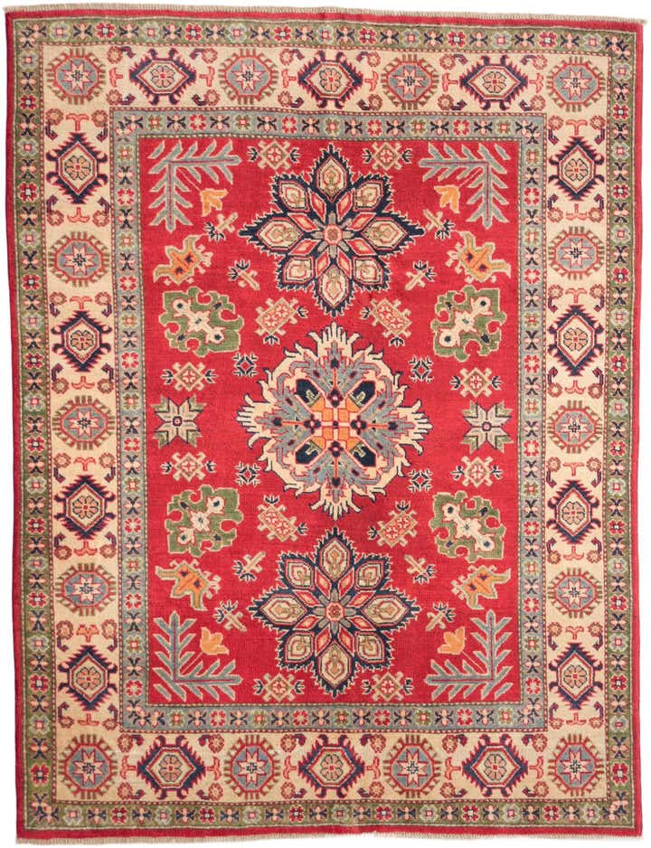 4' 11 x 6' 6 Hand Knotted Kazak Rug
