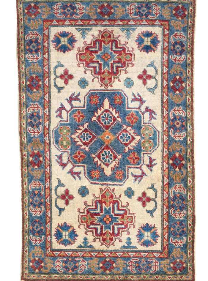Detail image of 2' 7 x 4' 4 Hand Knotted Kazak Rug