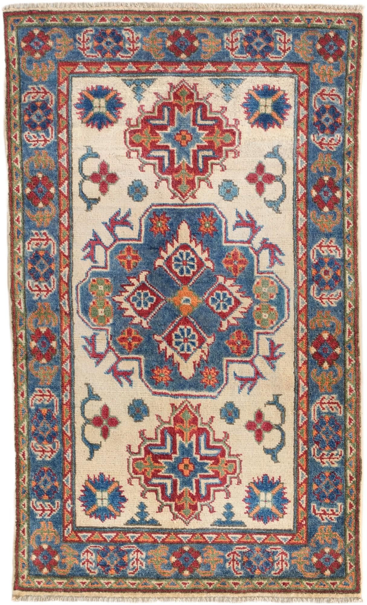 2' 7 x 4' 4 Hand Knotted Kazak Rug