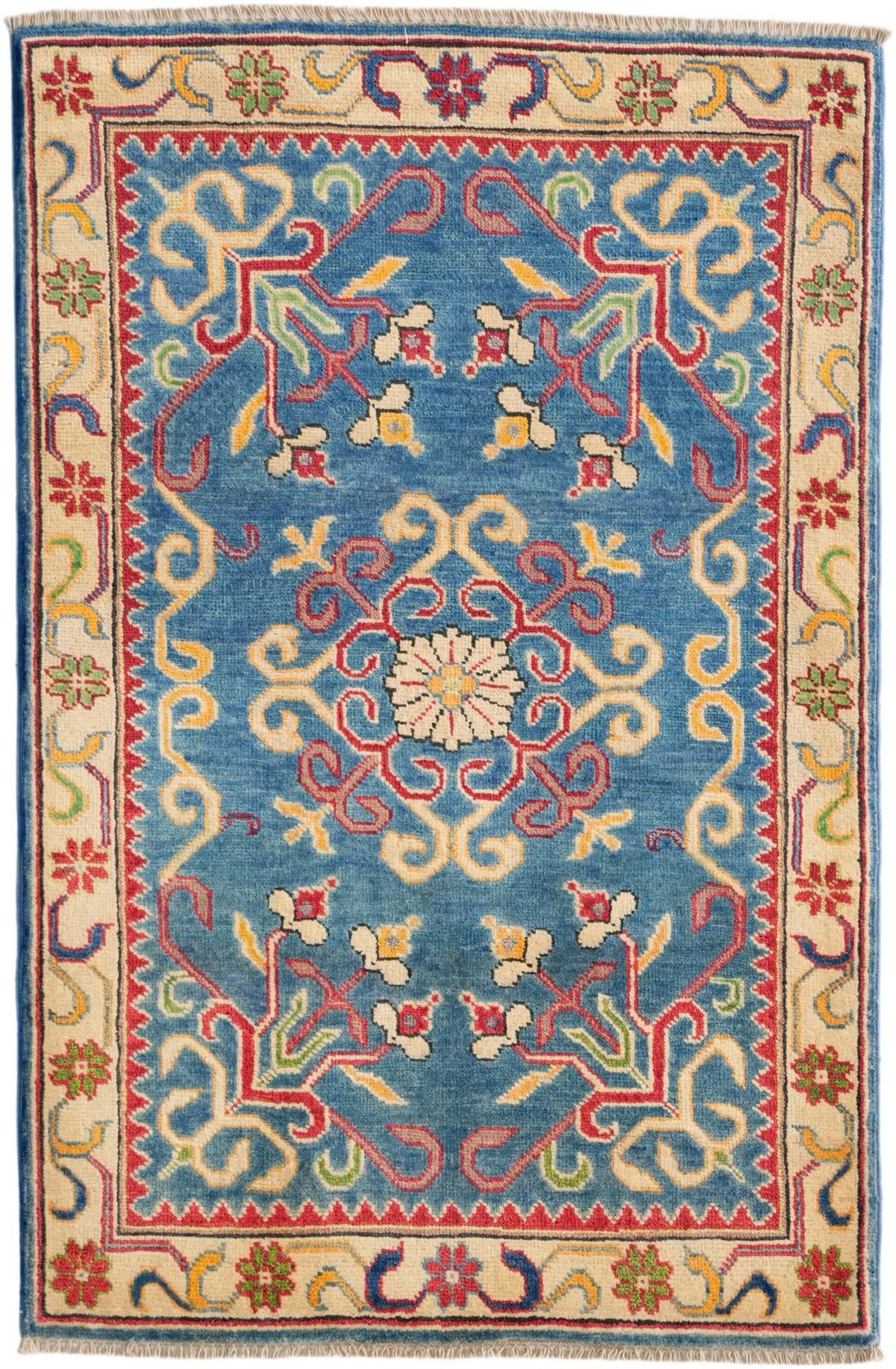 2' 8 x 4' 1 Hand Knotted Kazak Rug