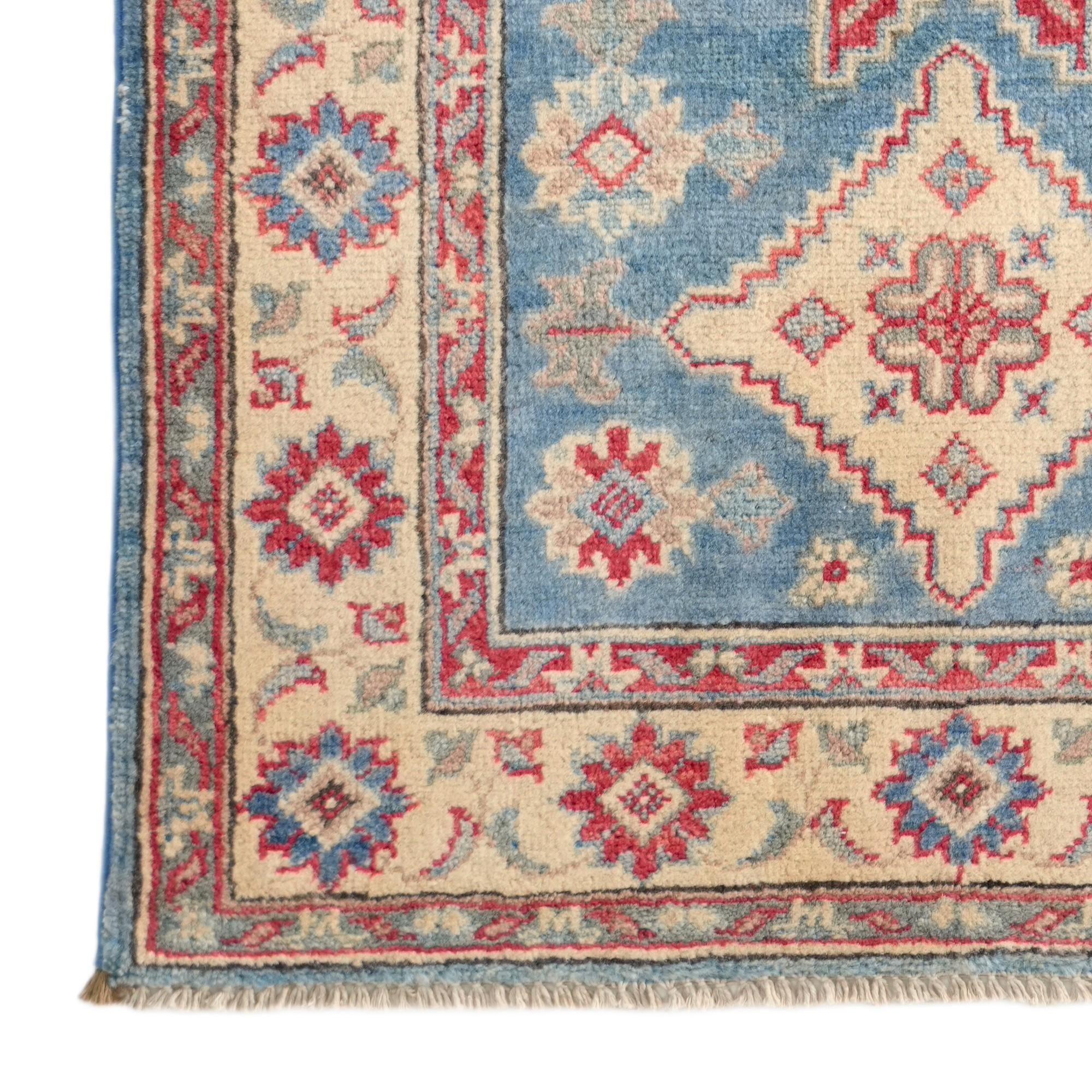 2' 9 x 4' Hand Knotted Kazak Rug