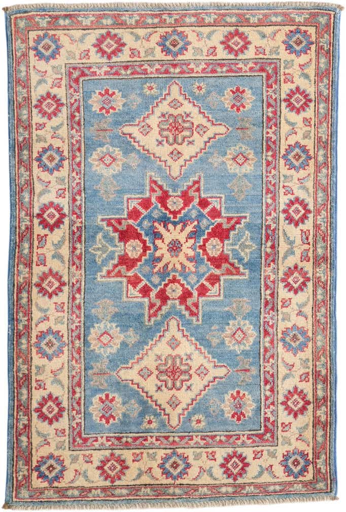 2' 9 x 4' Hand Knotted Kazak Rug