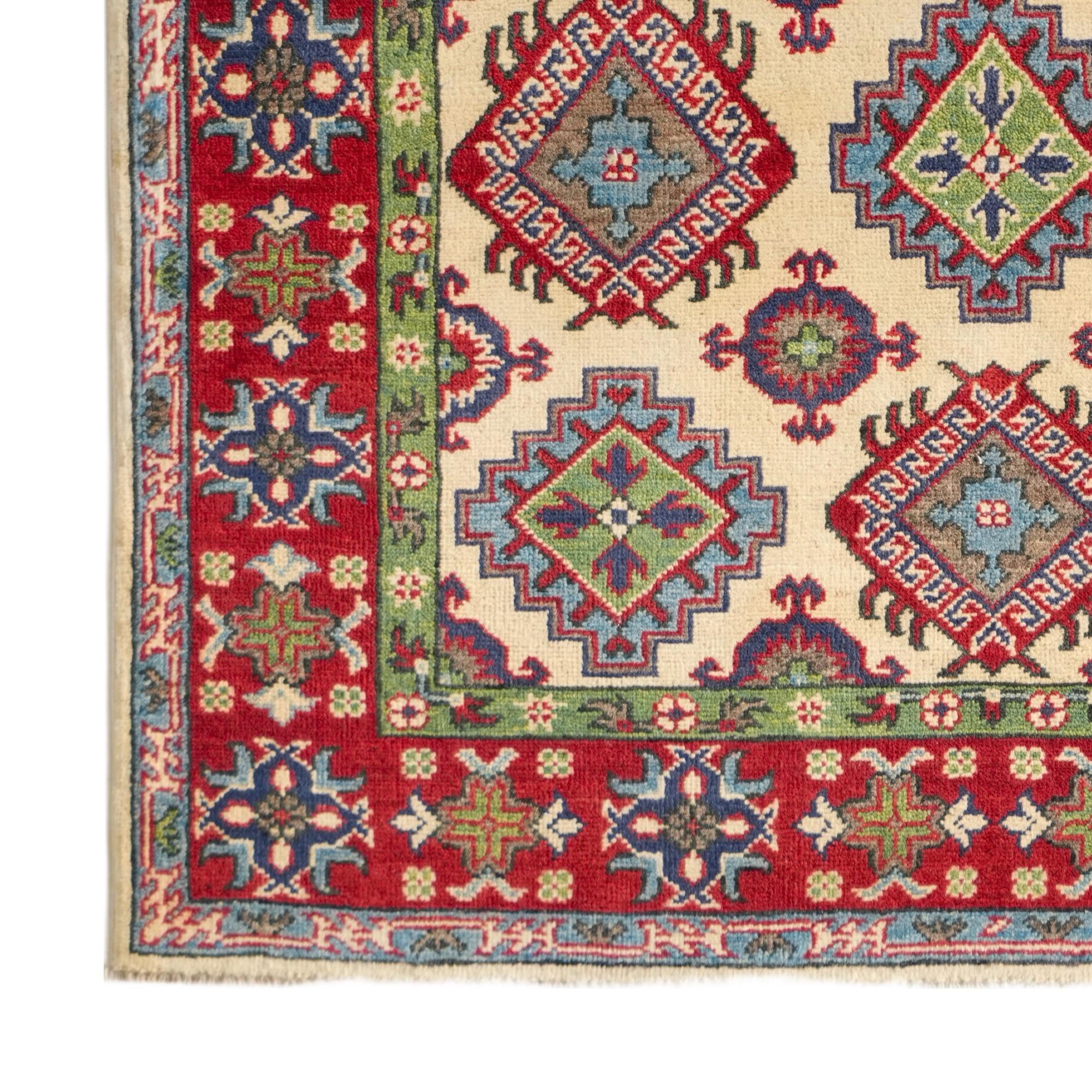 Detail image 7 of 10: 4' 1 x 6' Hand Knotted Kazak Rug