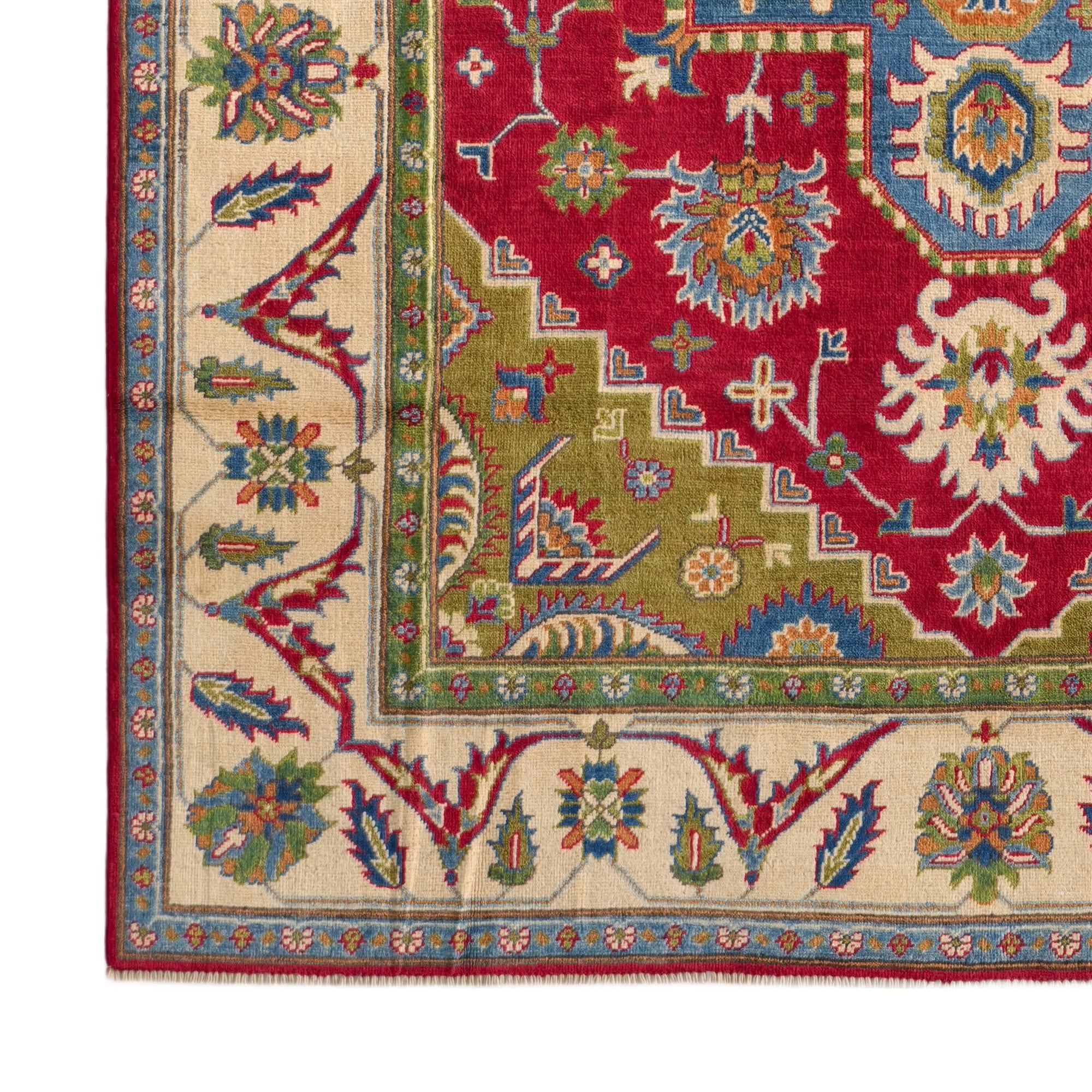 Detail image 7 of 10: 6' 6 x 9' 10 Hand Knotted Kazak Rug