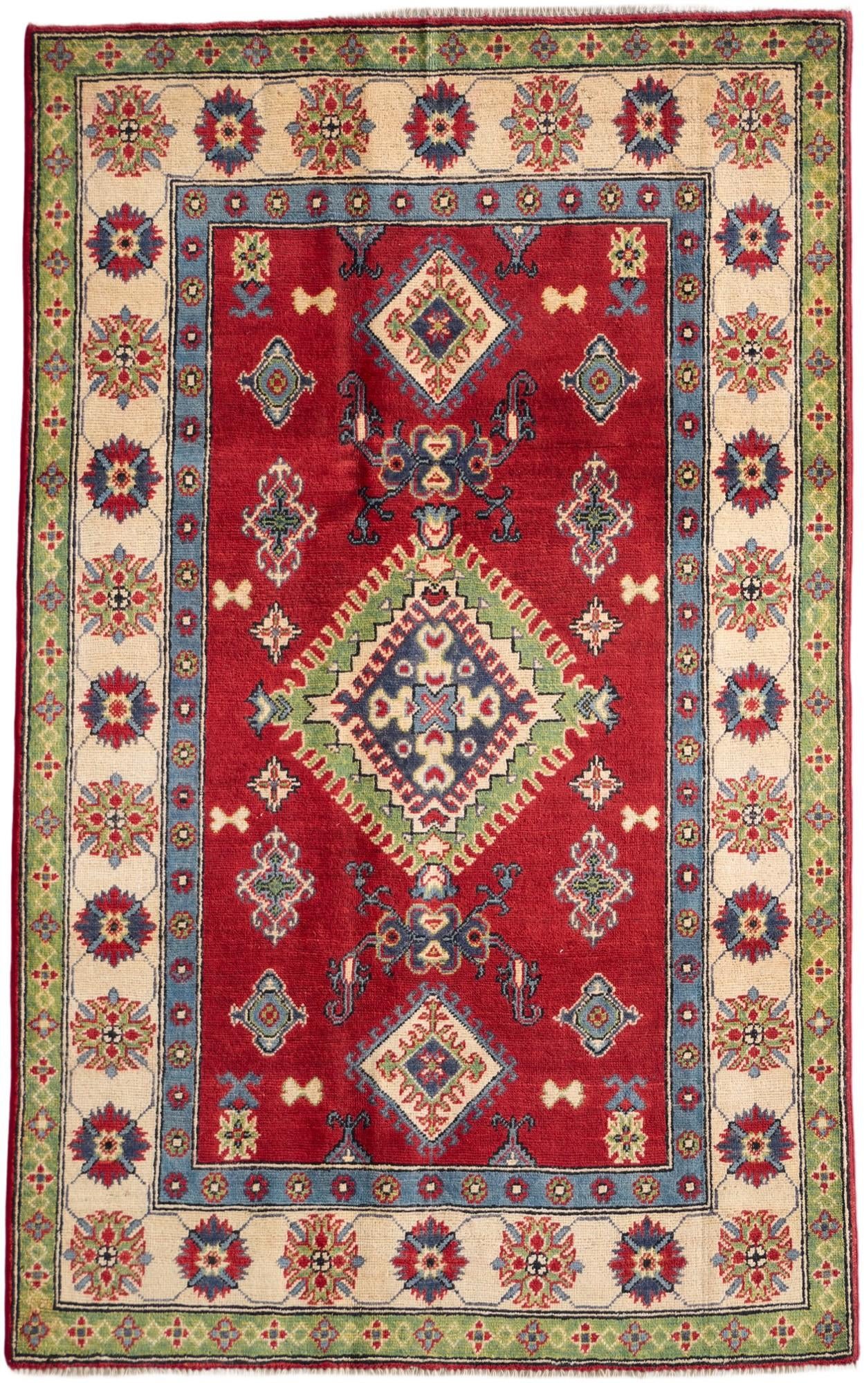 Detail image 2 of 10: 3' 11 x 6' 3 Hand Knotted Kazak Rug