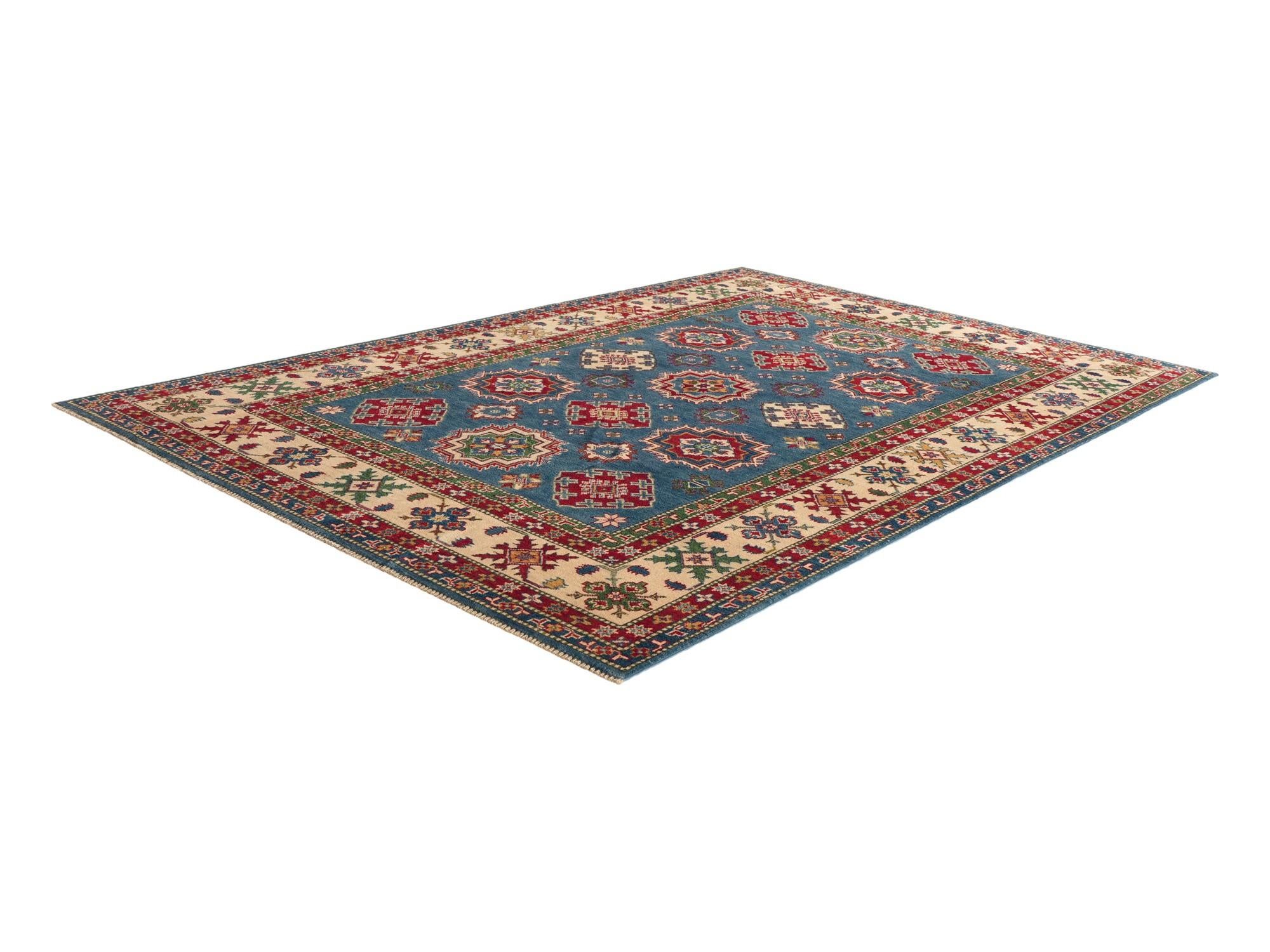 Detail image 4 of 10: 6' 8 x 9' 10 Hand Knotted Kazak Rug