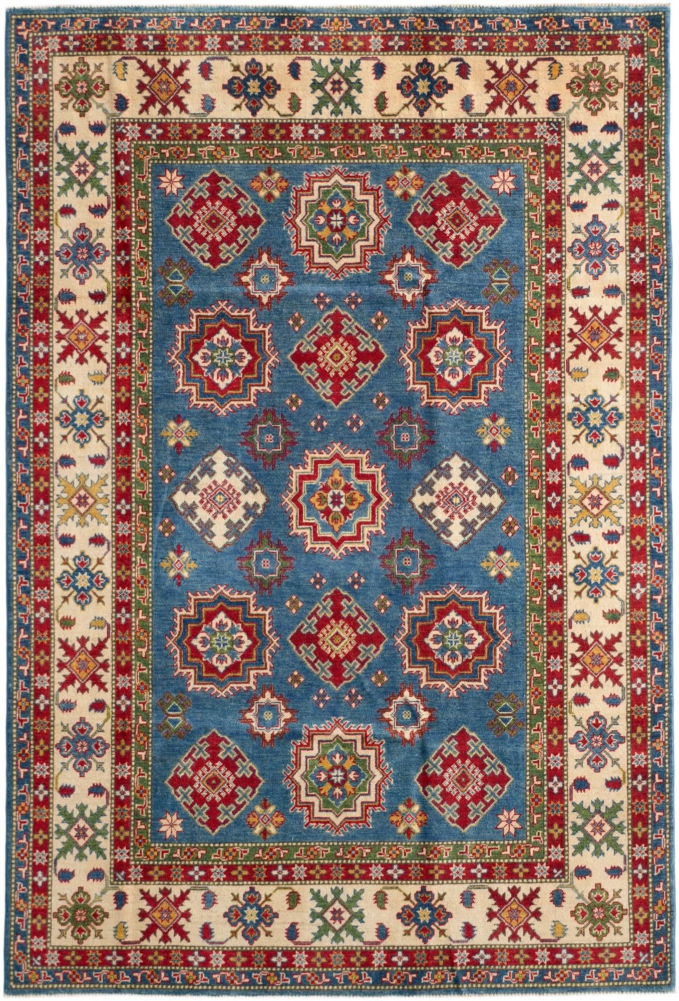 Detail image 2 of 10: 6' 8 x 9' 10 Hand Knotted Kazak Rug