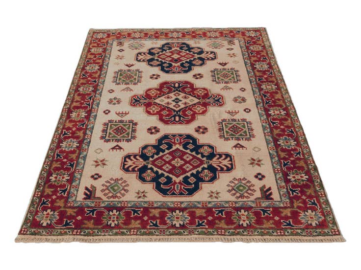 Detail image of 3' 4 x 5' 1 Hand Knotted Kazak Rug
