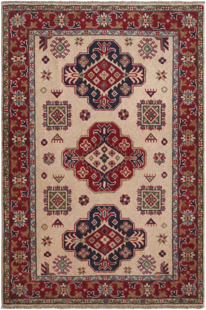 3' 4 x 5' 1 Hand Knotted Kazak Rug
