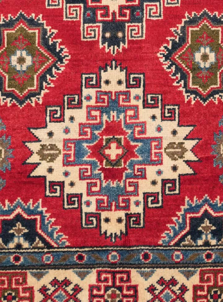 3' 3 x 4' 11 Hand Knotted Kazak Rug