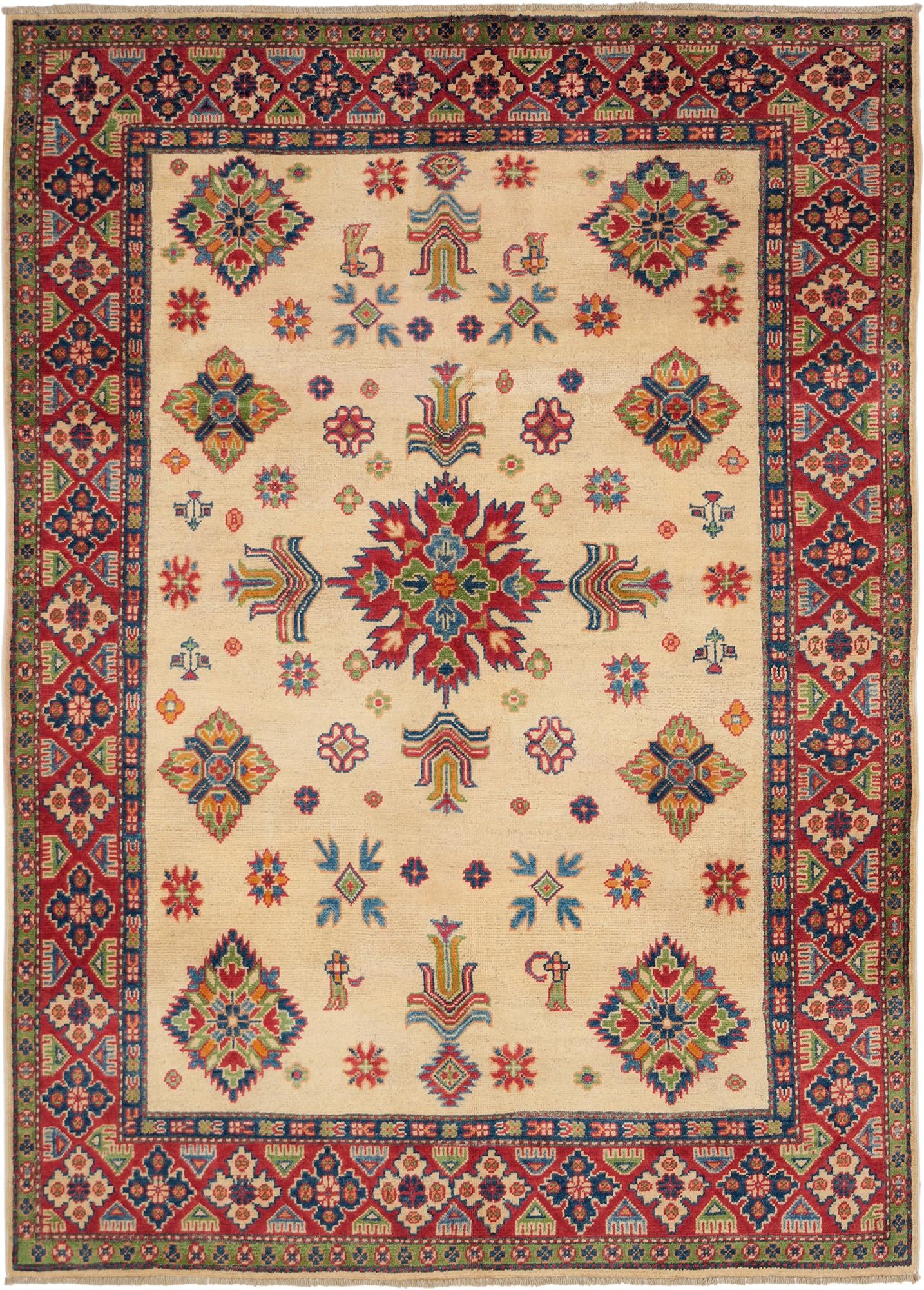 5' x 6' 11 Hand Knotted Kazak Rug