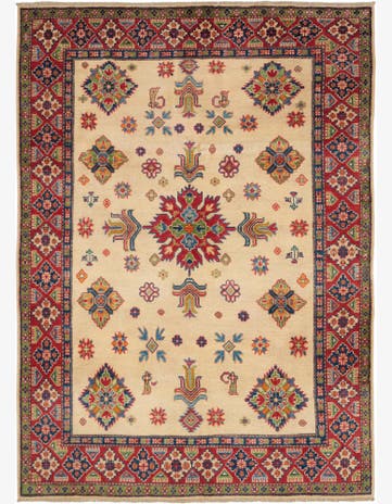 5' x 6' 11 Hand Knotted Kazak Rug