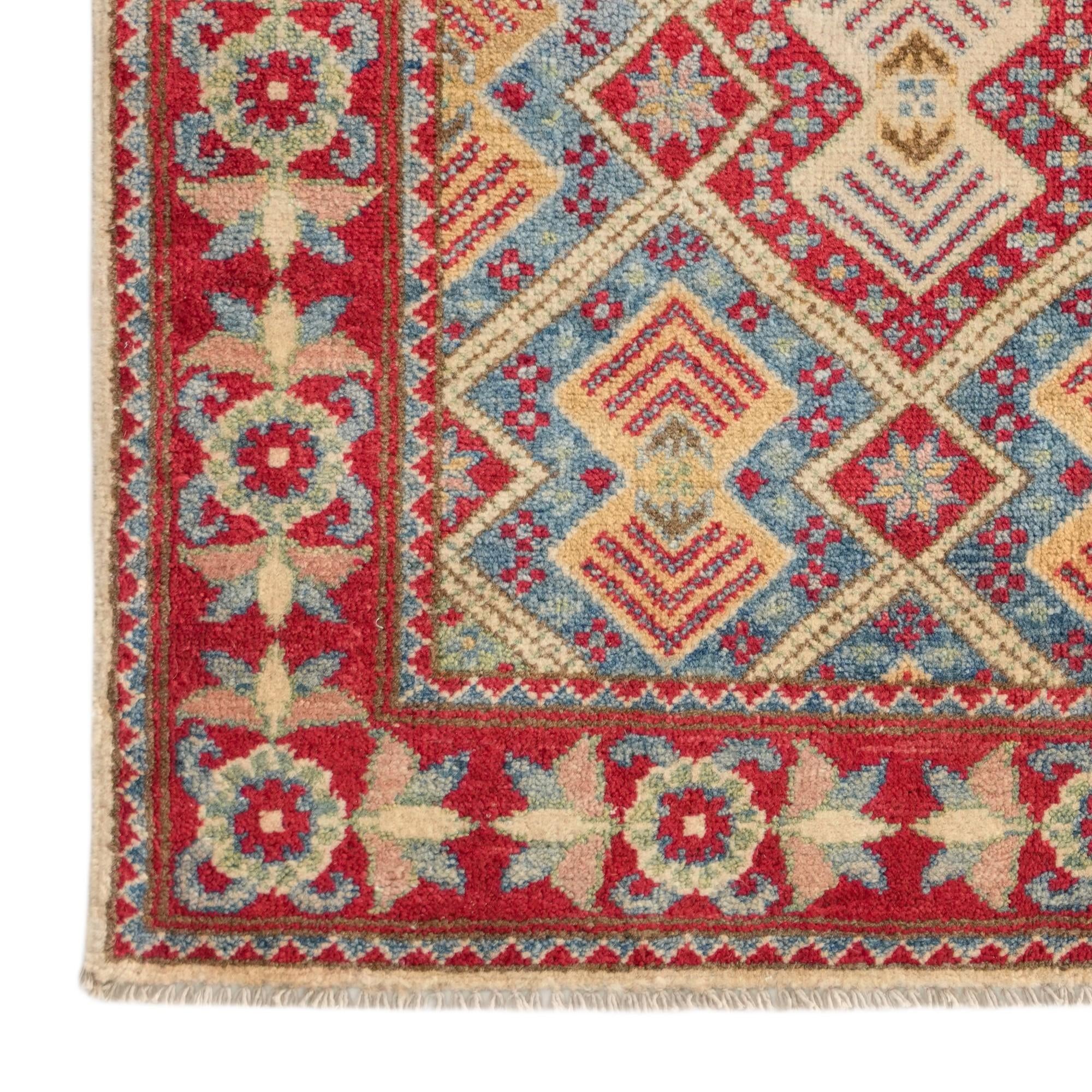 2' 9 x 3' 11 Hand Knotted Kazak Rug