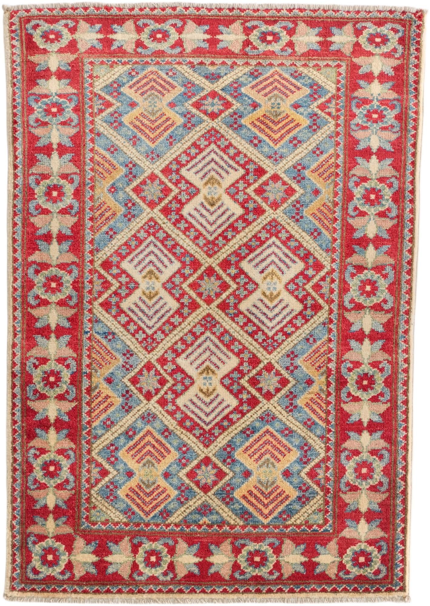 2' 9 x 3' 11 Hand Knotted Kazak Rug