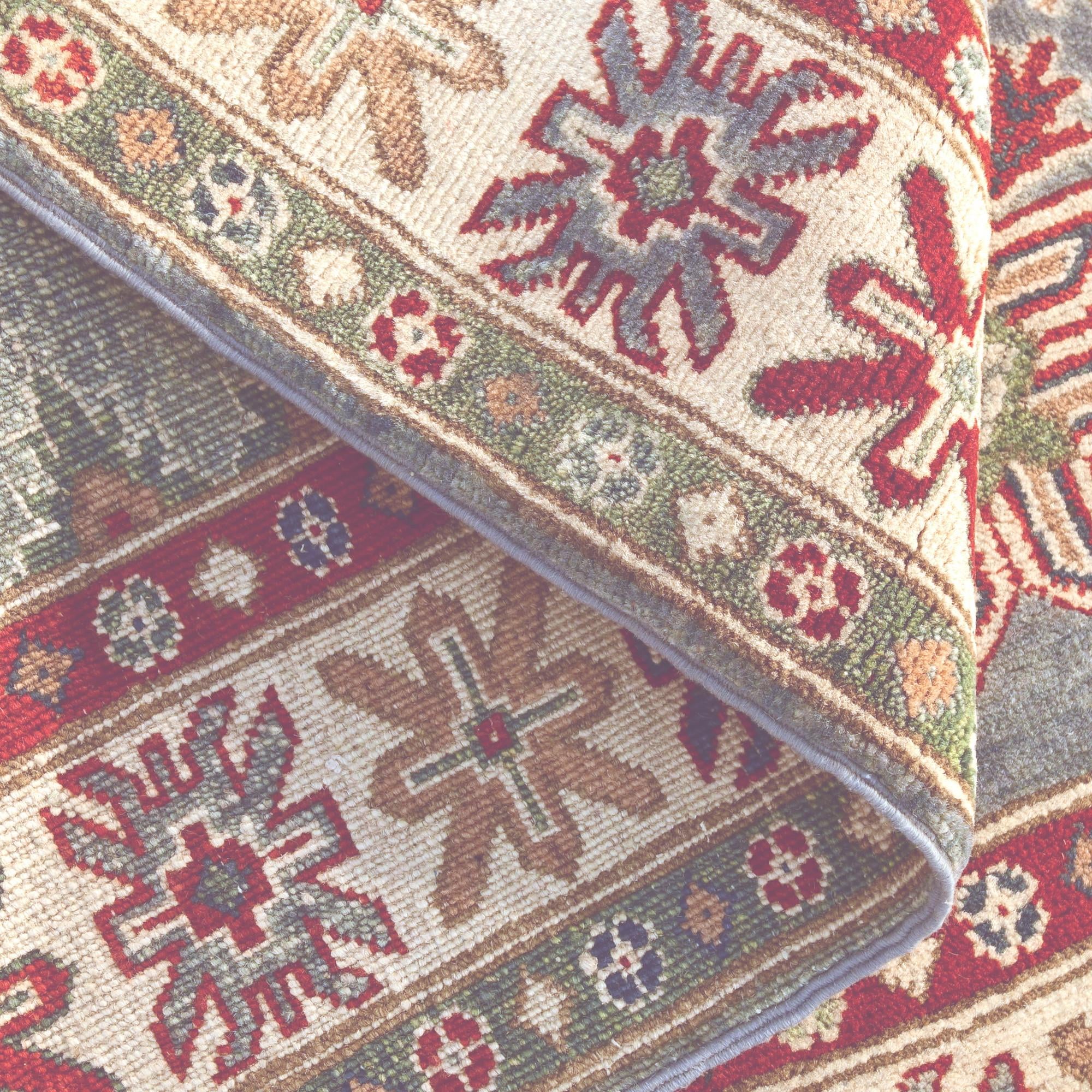 3' 6 x 5' Hand Knotted Kazak Rug